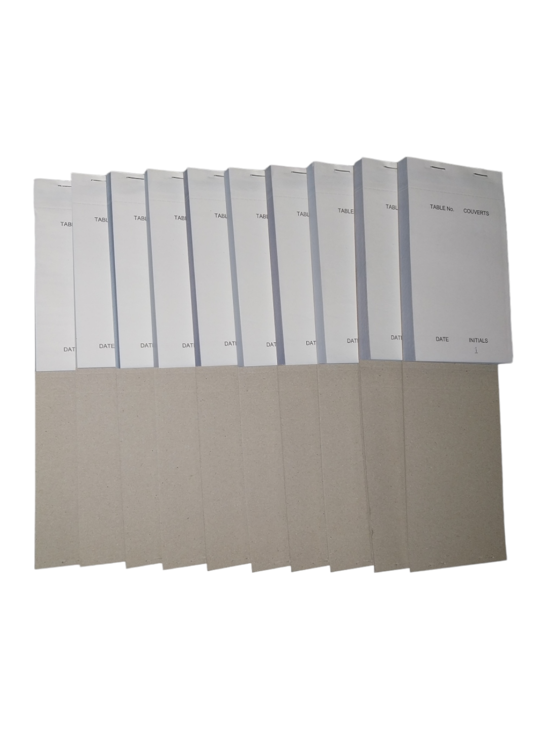 Pack of 10 95mm x 165mm White NCR Quadruplicate Restaurant Service Pads