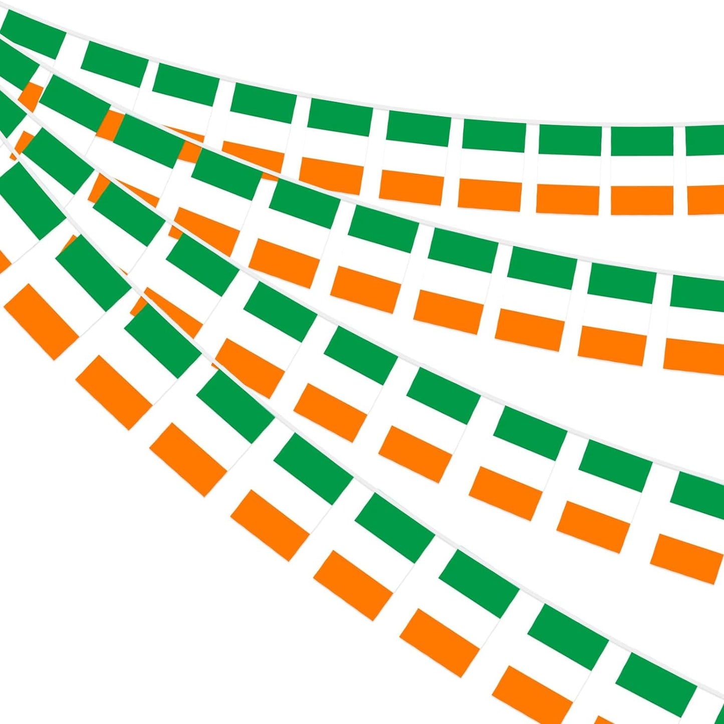 Ireland Rectangle Bunting 10m with 20 Flags