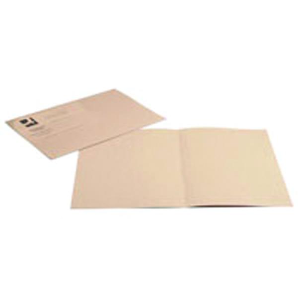 Pack of 100 Lightweight 180gsm Foolscap Buff Square Cut Folders