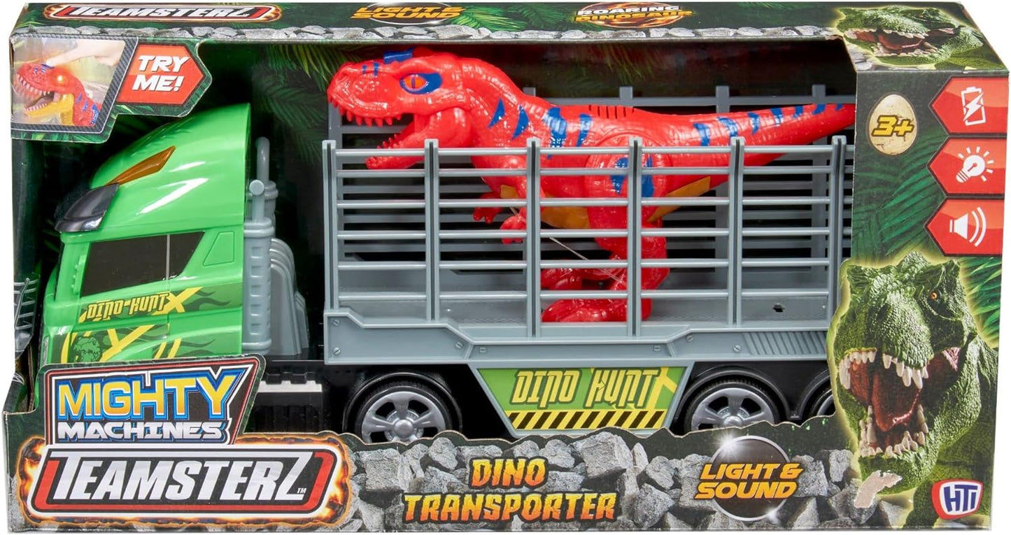 Teamsterz Small Light & Sound Dino Rescue Truck Transporter Toy