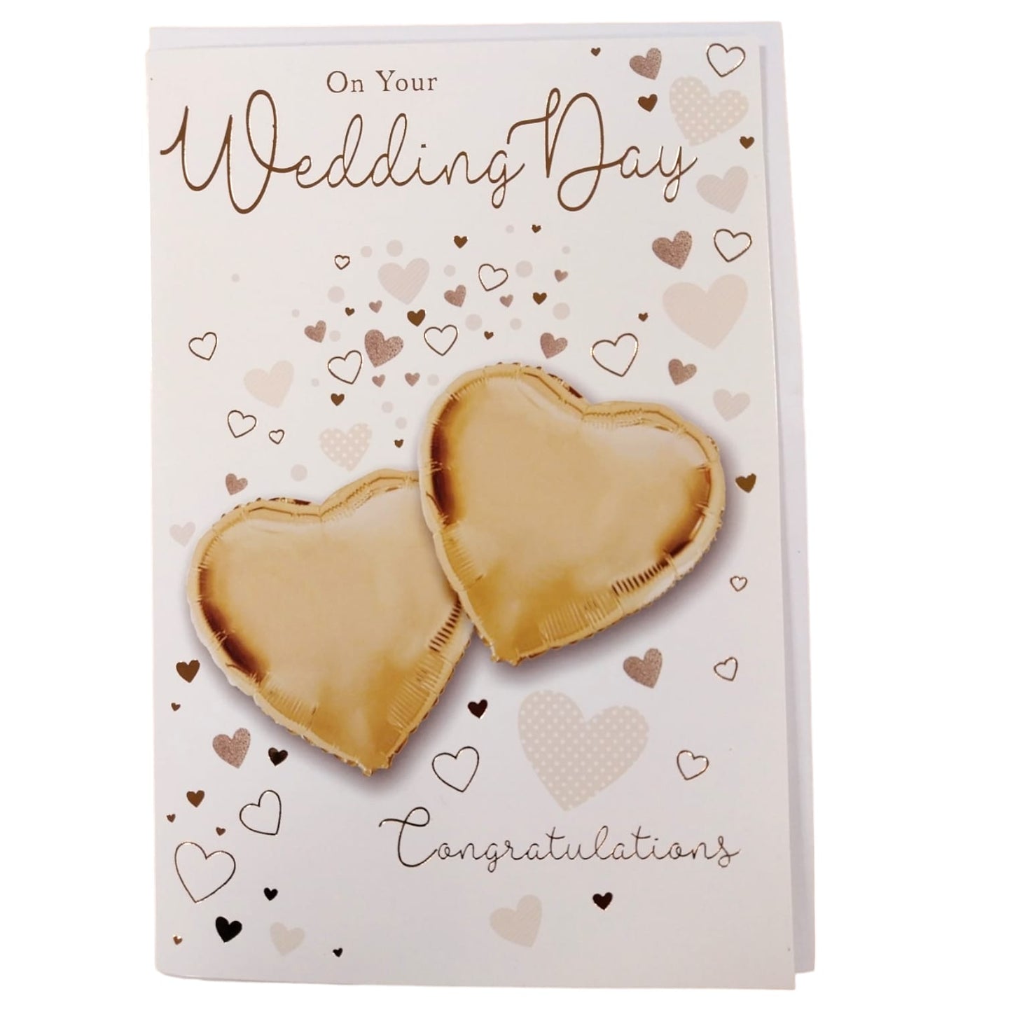 On Your Wedding Congratulations Balloon Boutique Greeting Card