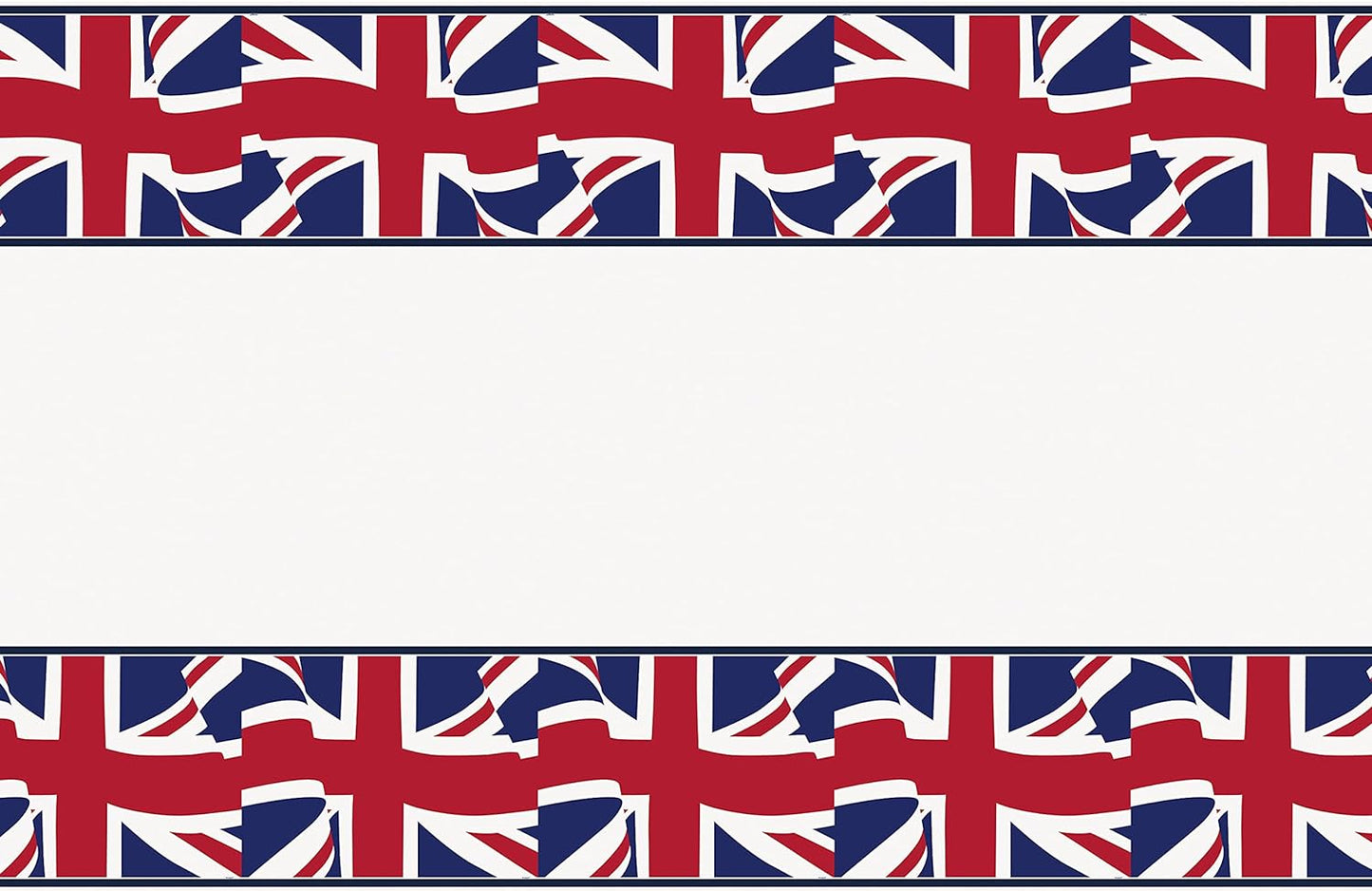 Union Jack Rectangular Plastic Table Cover, 54"x108"