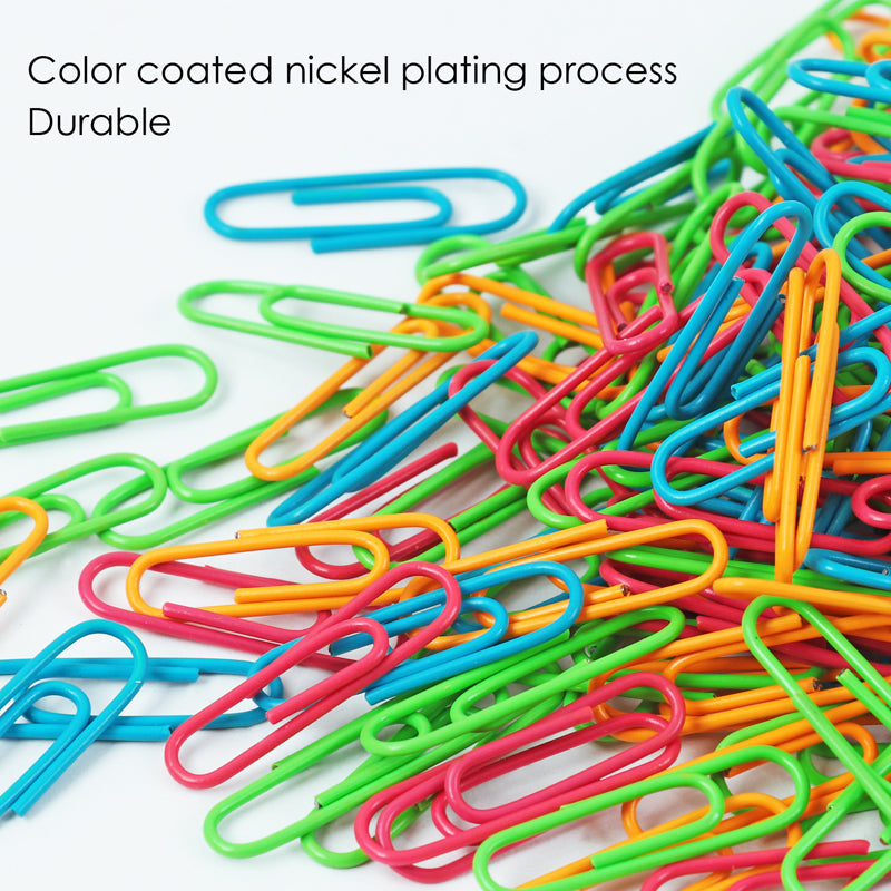 Tub of 300 Vinyl Coated Paper Clips 28mm