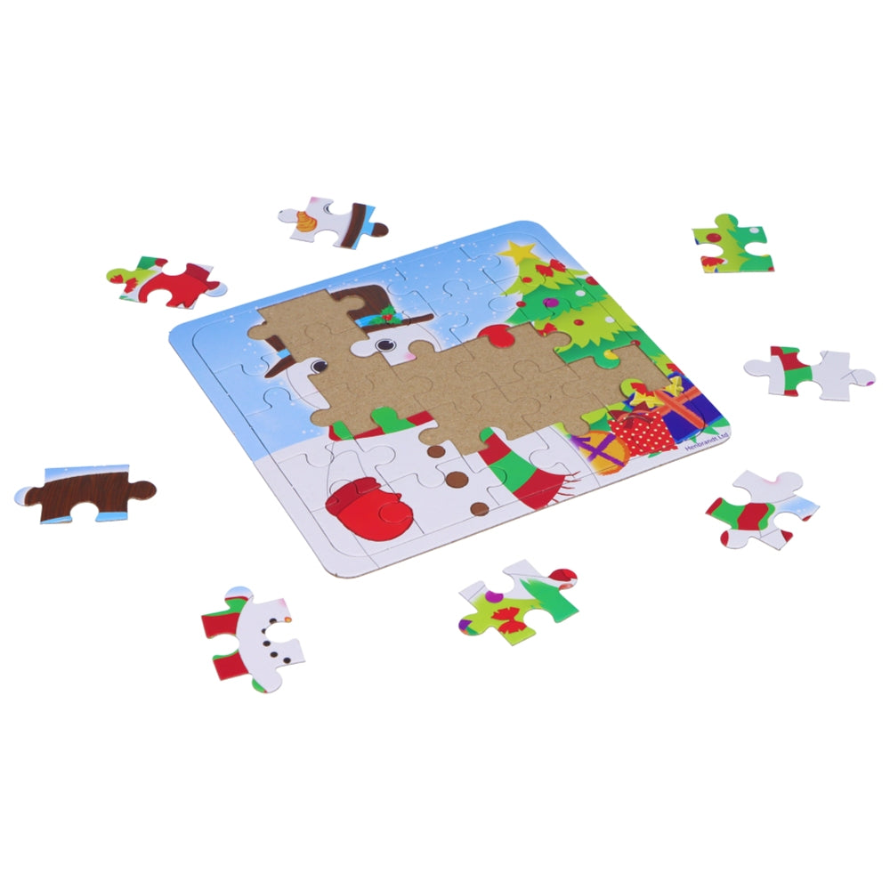 Box of 108 Mini Christmas Jigsaw Puzzles