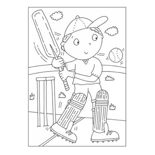 Super Cool Sports Colouring Book