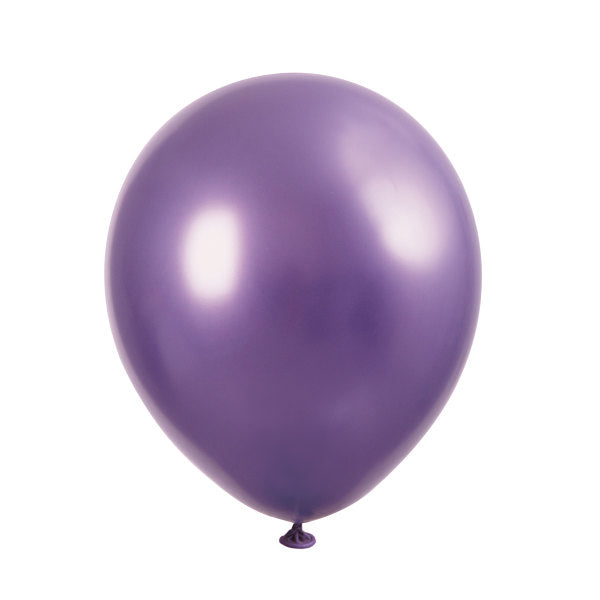 Pack of 6 Assorted Pink, Purple & Gold Platinum 11" Latex Balloons