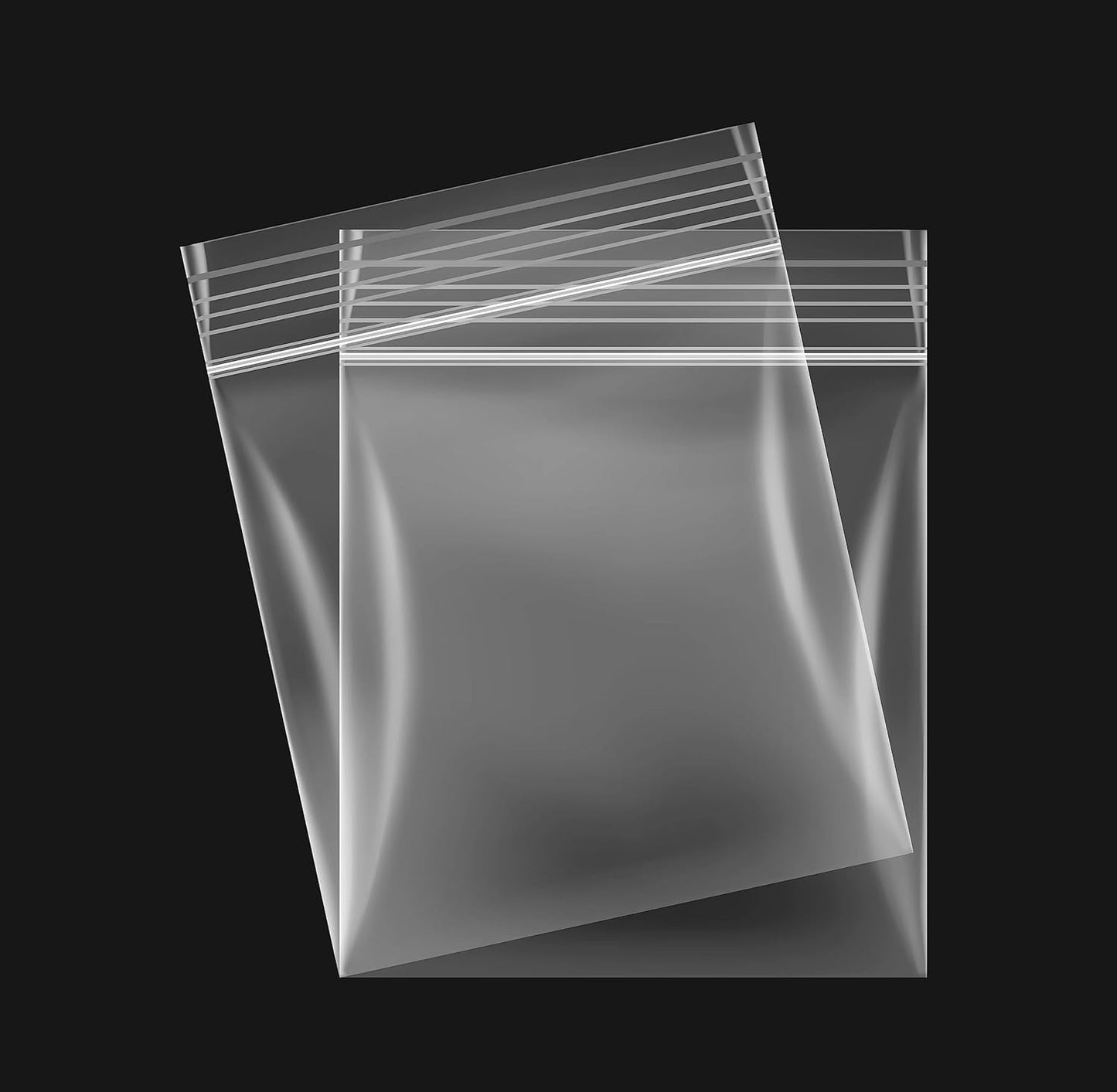 Pack of 100 Clear Grip-Sealing Bags 22 x 35cm