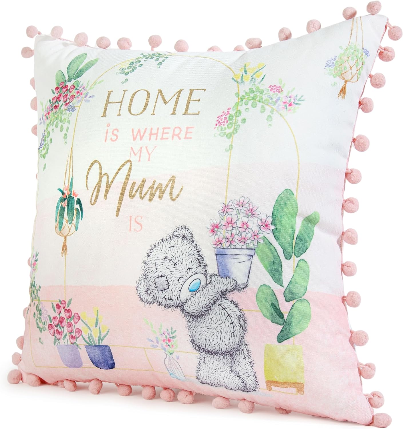 Me To You Tatty Teddy 'Mum' Cushion with Pom-Pom Trim