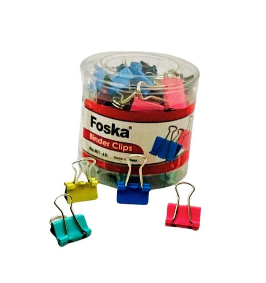 Pack of 60 15mm Assorted Colour Fold Back Binder Clips