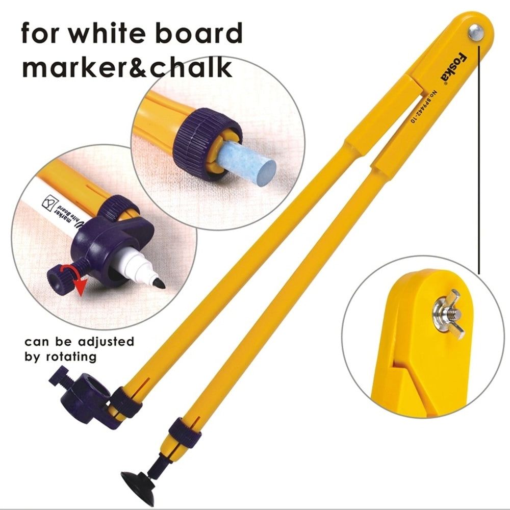 45cm Classroom Compass Ruler for Chalk and White Board Marker