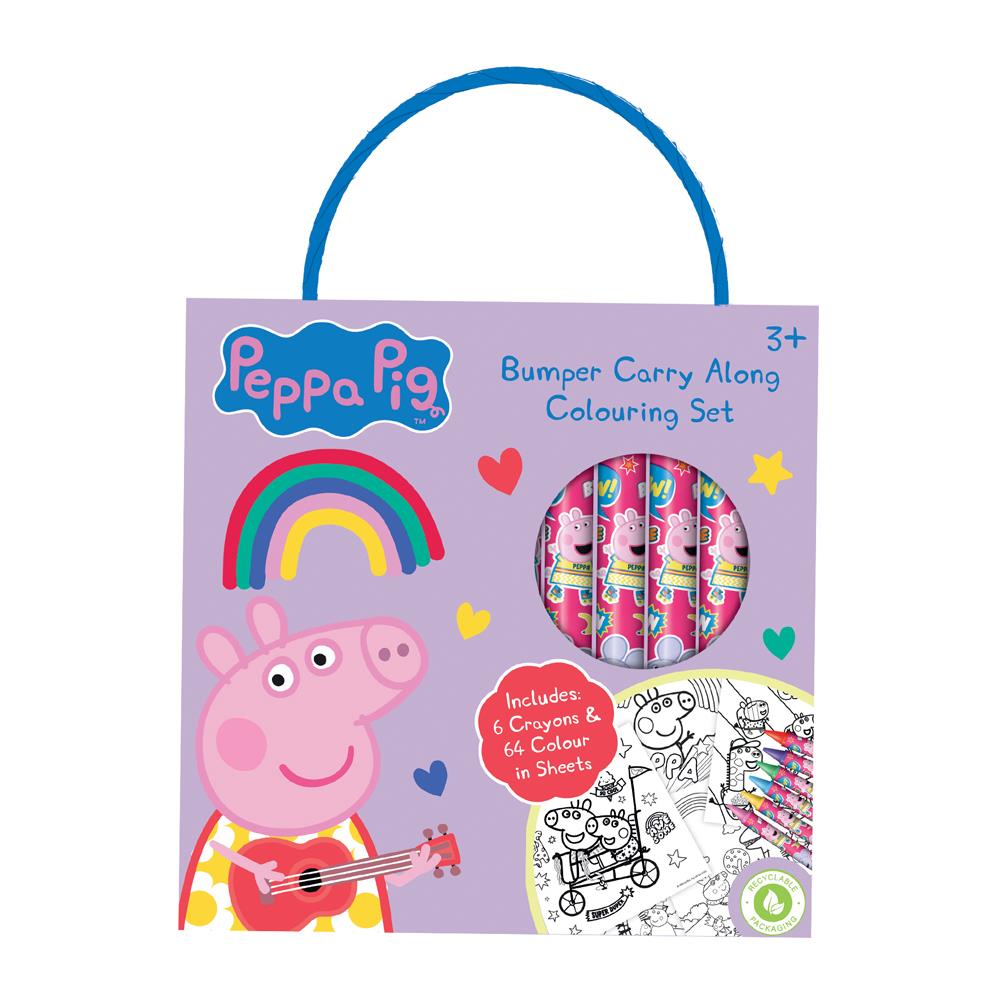 Peppa Pig Bumper Carry Along Colouring Set