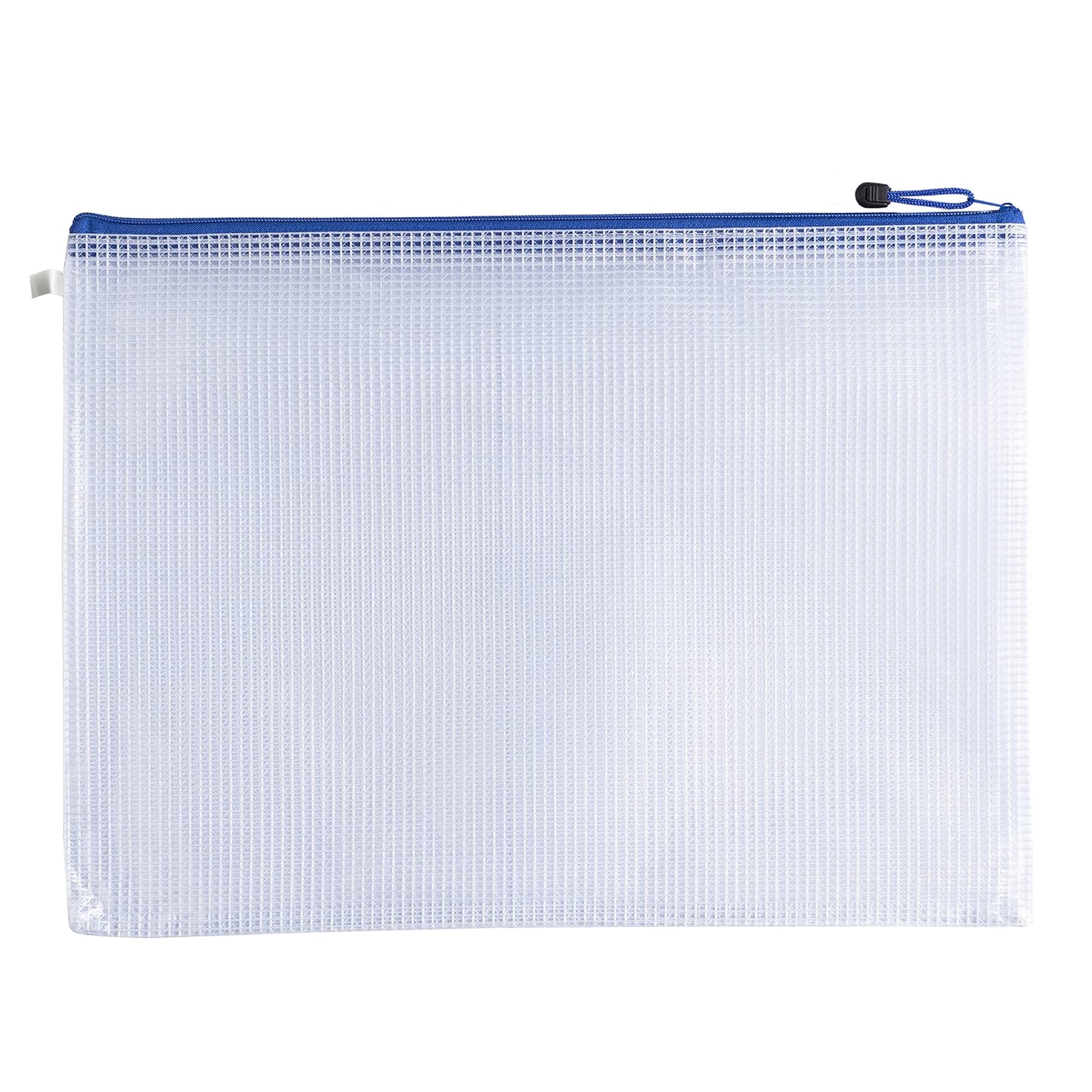 Pack of 12 A5 Blue Zip Strong Mesh Bags - Tough Waterproof Storage