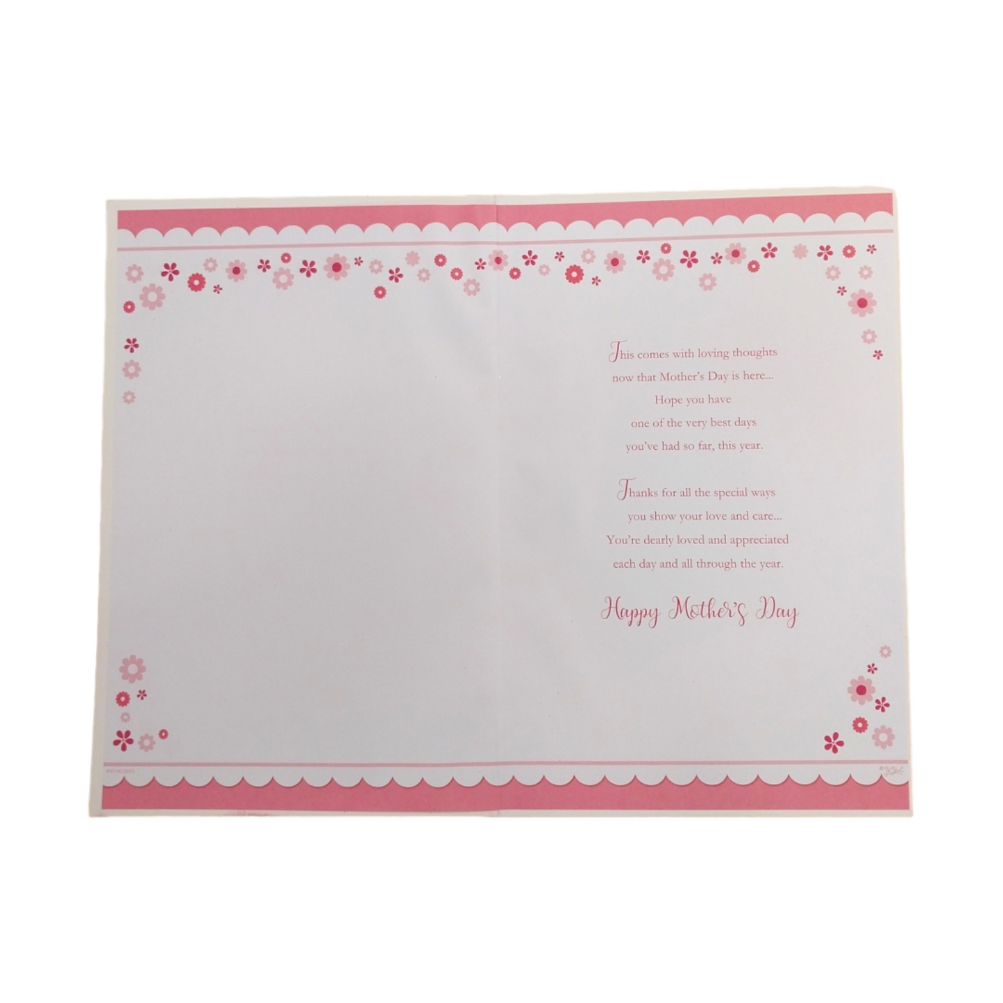 From All of Us Glitter Flower Design Mother's Day Card