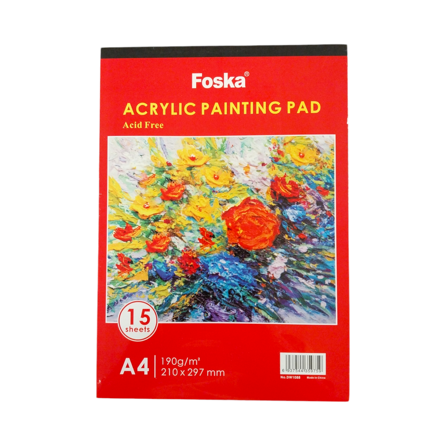 A4 Top Glued Open Acrylic Painting Pad