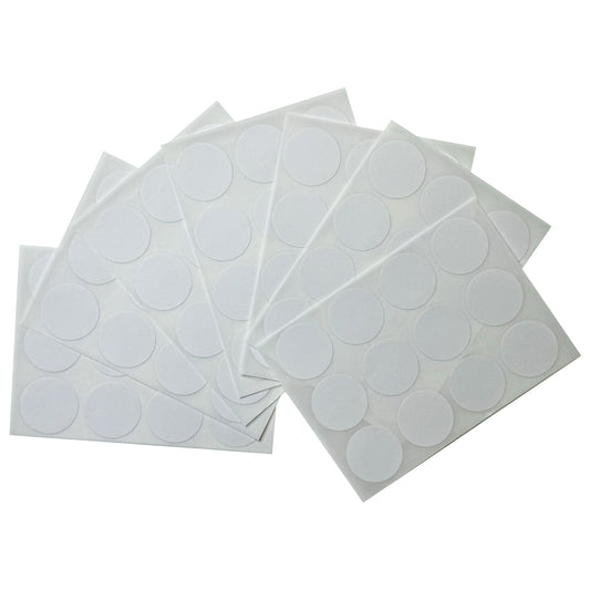 Pack of 84 White 24mm Round Labels - Stickers