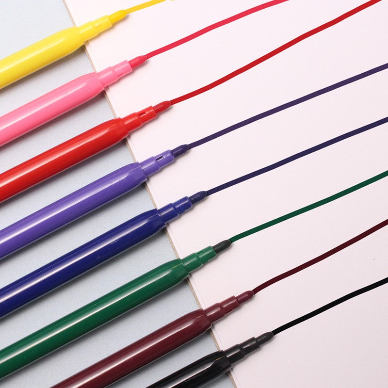 8 FIBRE COLOURING FELT TIP PENS