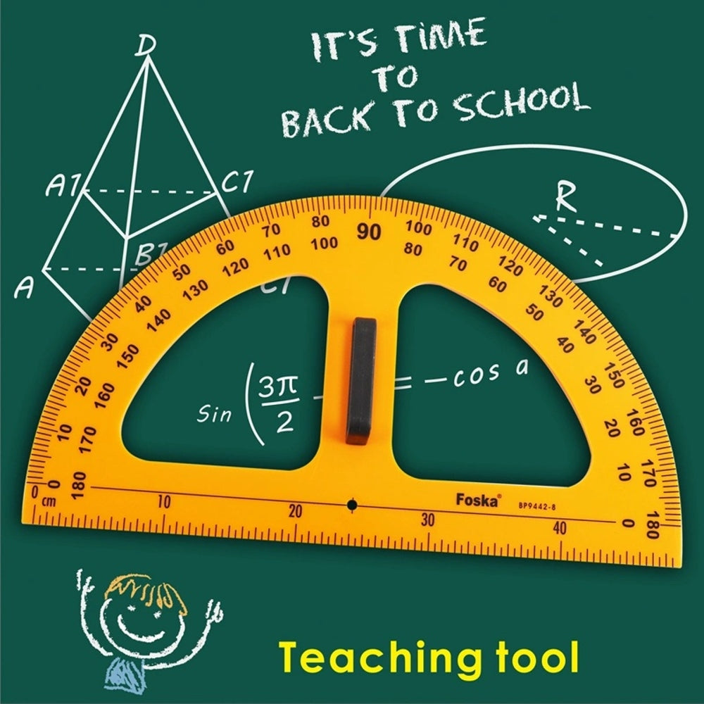 50cm Plastic Removable Handle Teaching Protractor