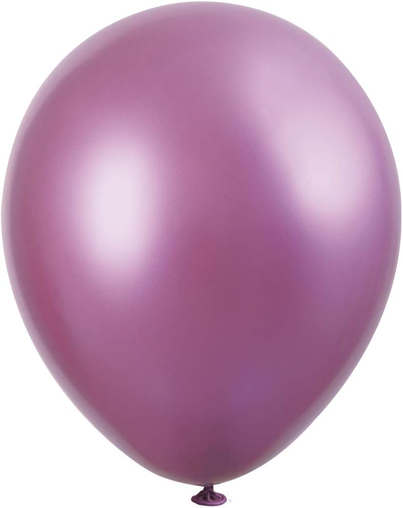 Pack of 25 Assorted Solid Color Platinum 11" Latex Balloons