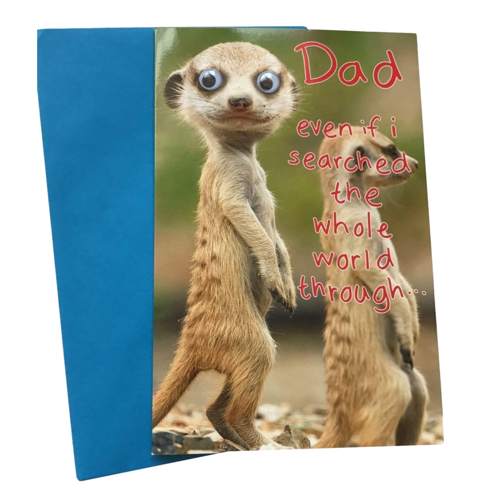 Dad Funny Meerkats Father's Day Greeting Card