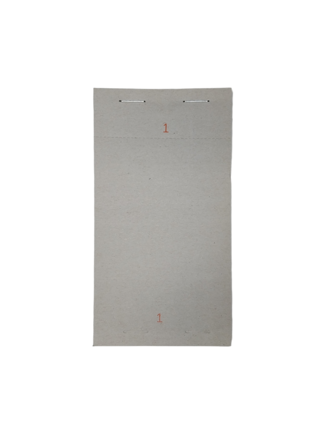 Pack of 10 76mm x 140mm Plain White Numbered Service Pads