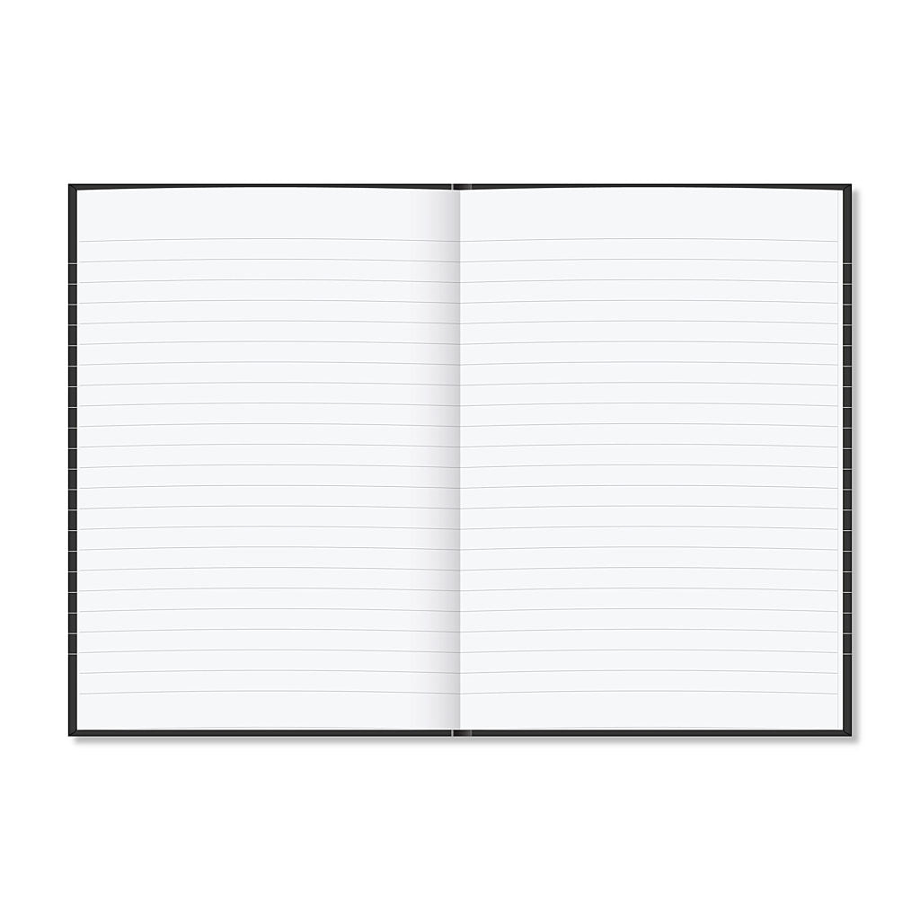 Rhino A5 Casebound 192 Pages 8mm Lined Hardback Notebook