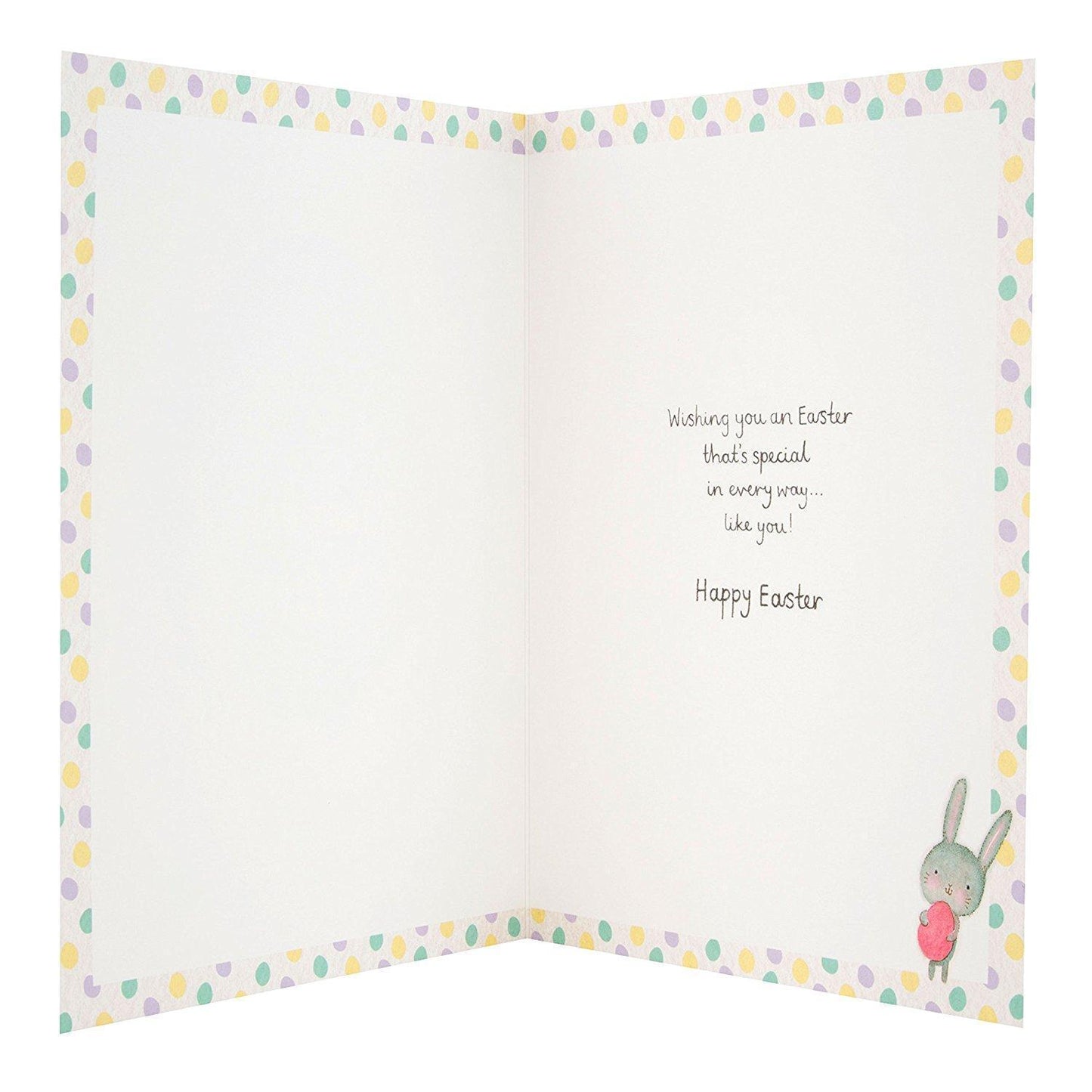 Hallmark Cute Bunny Easter Card 'Just For Her' - New Medium