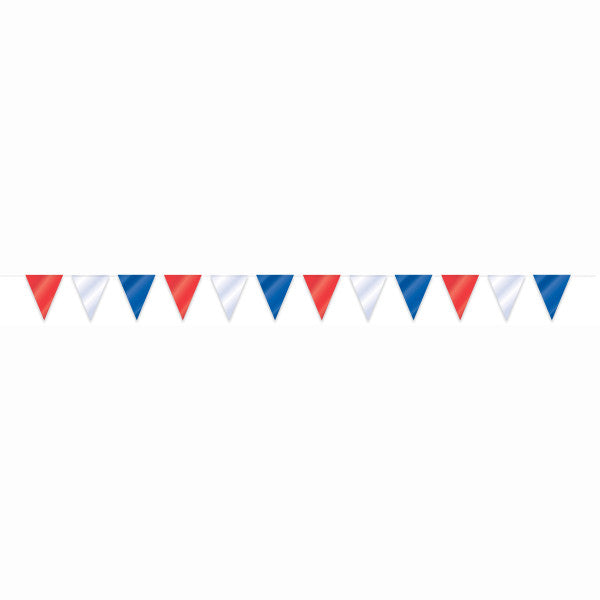 32ft Red White & Blue Flag Pennant Banner