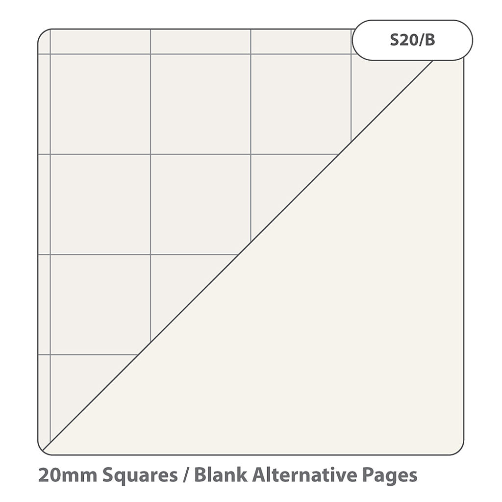 Rhino A1 Recycled 40 Leaf 20mm Squared with Plain Reverse Flip Chart Pad