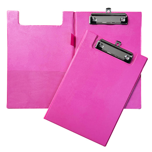 A5 Pink Foldover Clipboard