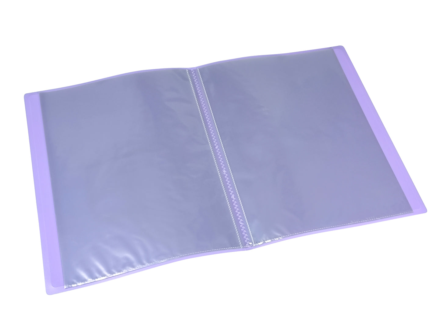 A4 Pastel Purple Coloured Flexicover 20 Pocket Display Book with Card Pocket