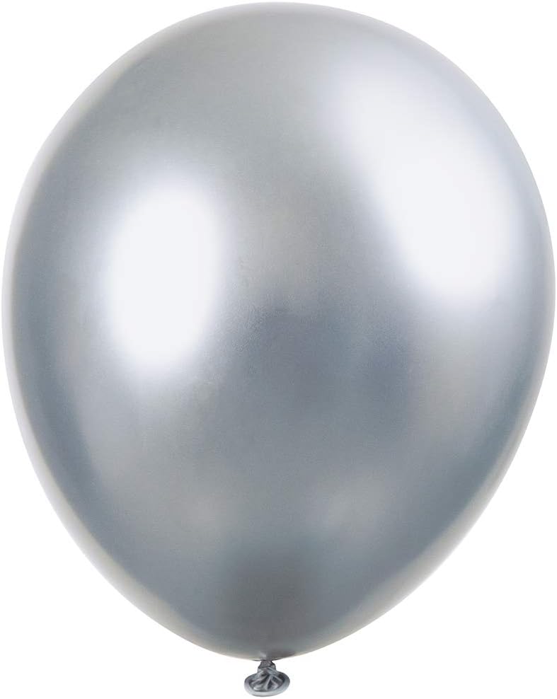 Pack of 25 Assorted Solid Color Platinum 11" Latex Balloons