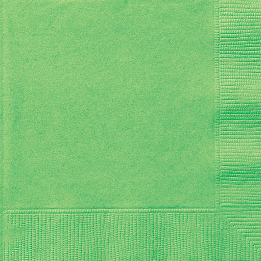 Pack of 20 Lime Green Solid Luncheon Napkins