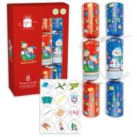 Pack of 8 12" Novelty Characters Design Christmas Crackers