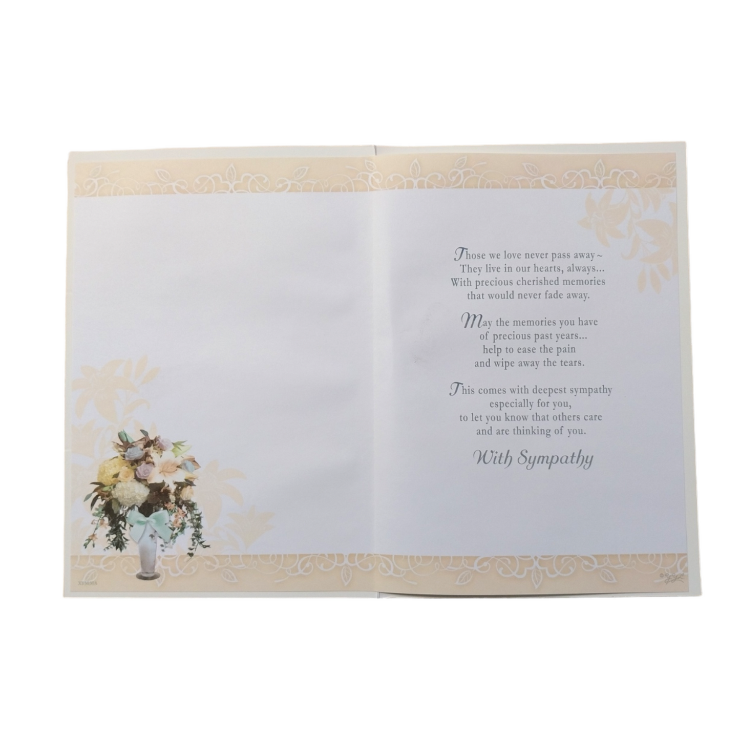 With Sympathy On The Loss of Your Grandad Lily Flower Pot Design Card