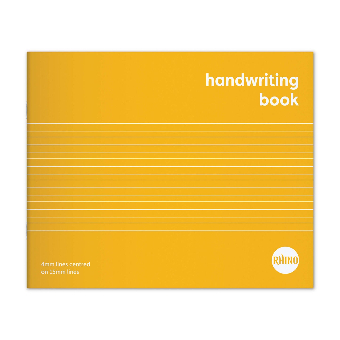 Rhino 6.5 x 8" Handwriting Book 32 Page Yellow Narrow Lined Exercise Book