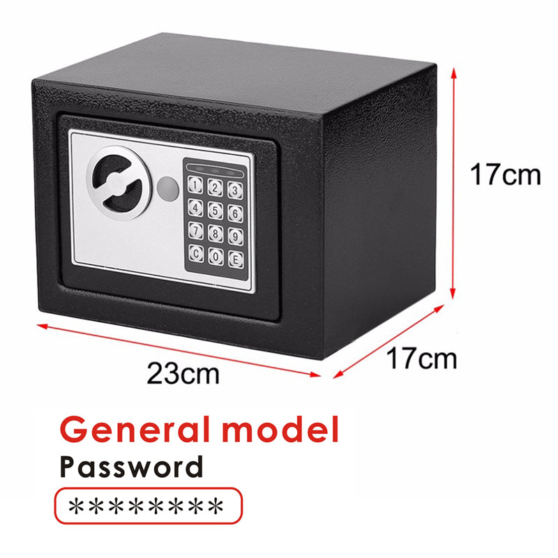 Black Metal Security Code Safe Box