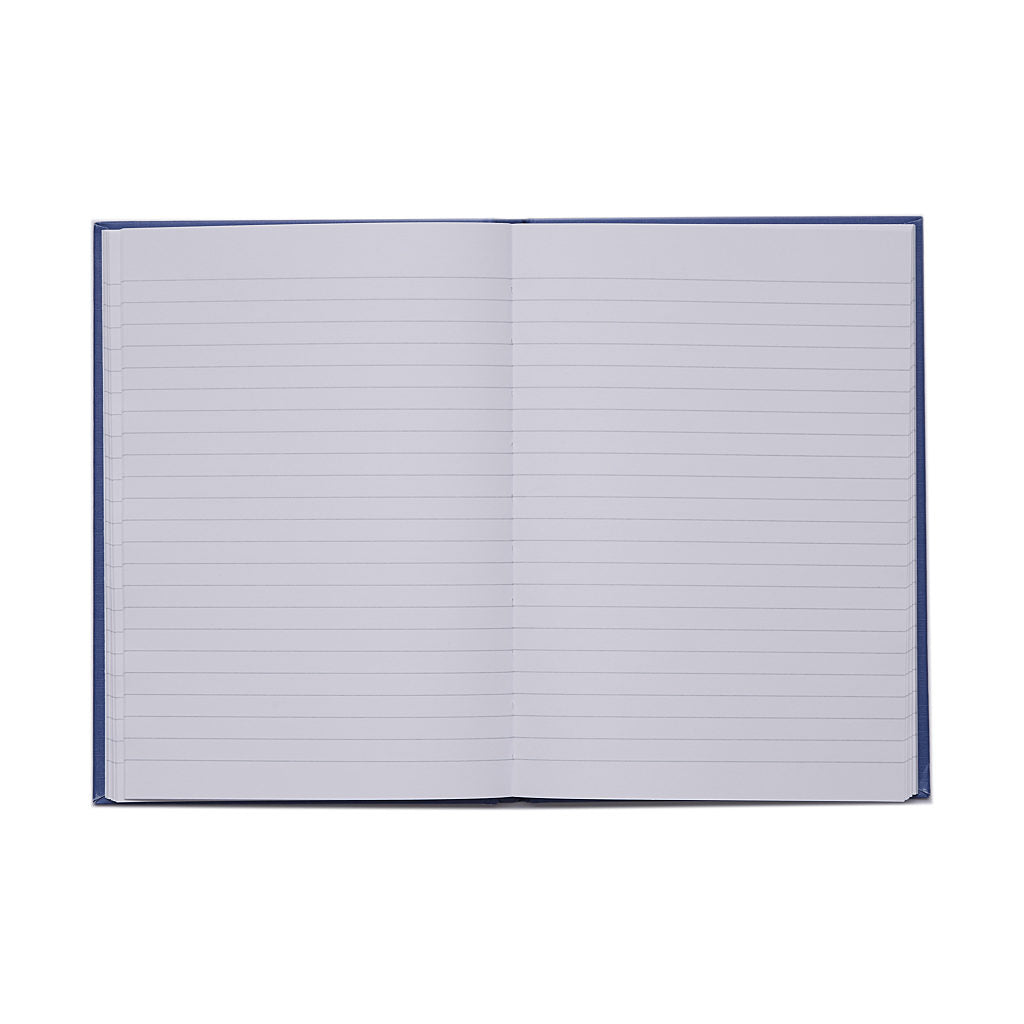 Rhino A5 192 Page Blue 8mm Lined Casebound Book