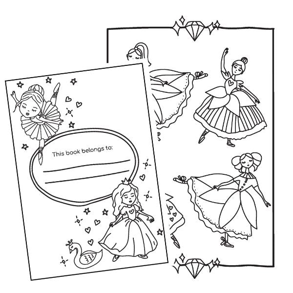 My Pretty Princess & Ballerina Colouring Book