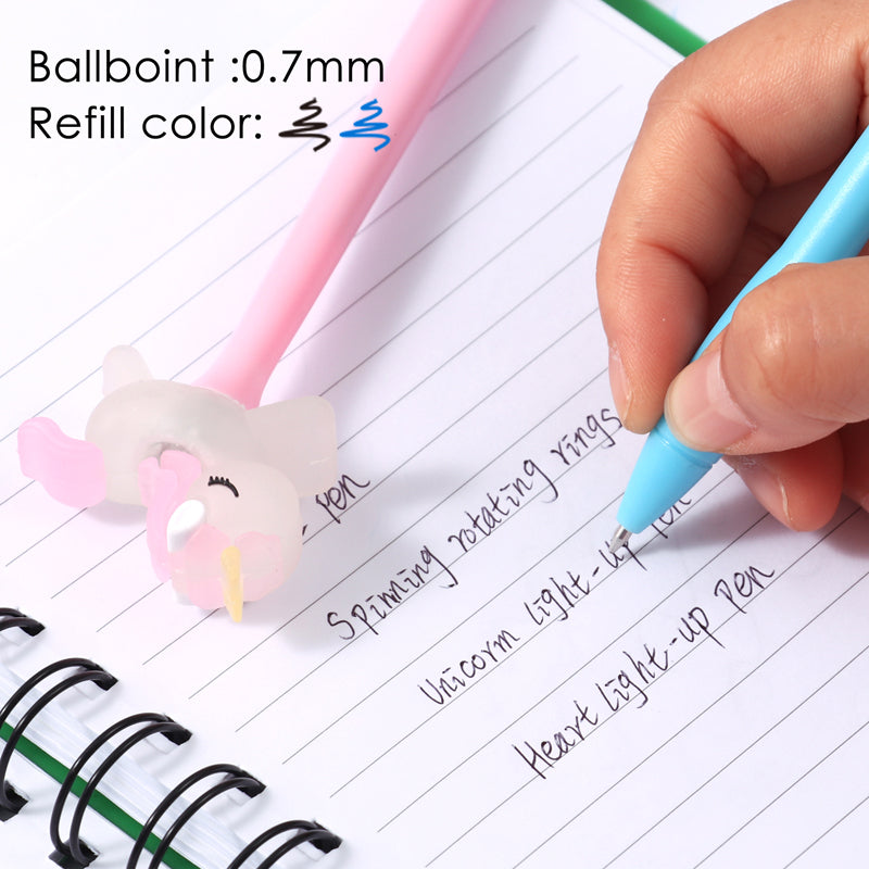 Unicorn Flash Light-UP Fancy Ball Pen