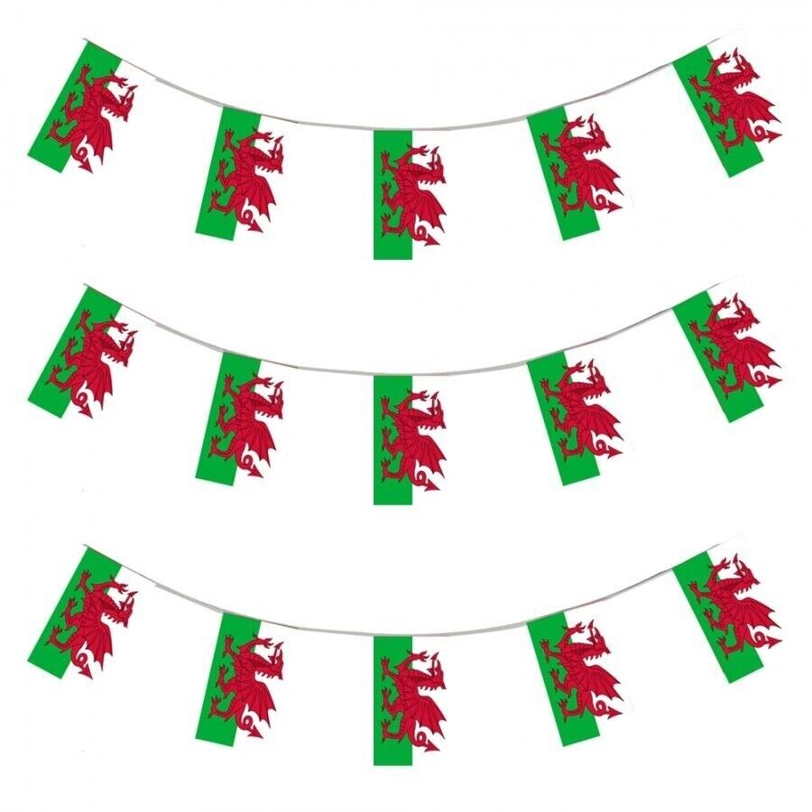 Wales Bunting 10m with 20 Flags