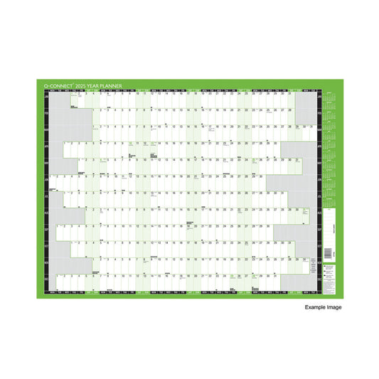 2025 Unmounted Year Planner 855 x 610mm