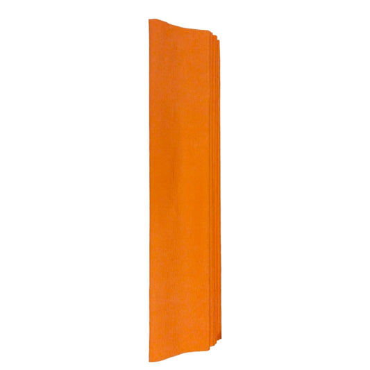 Pack of 10 Orange Crepe Paper 50 x 200cm