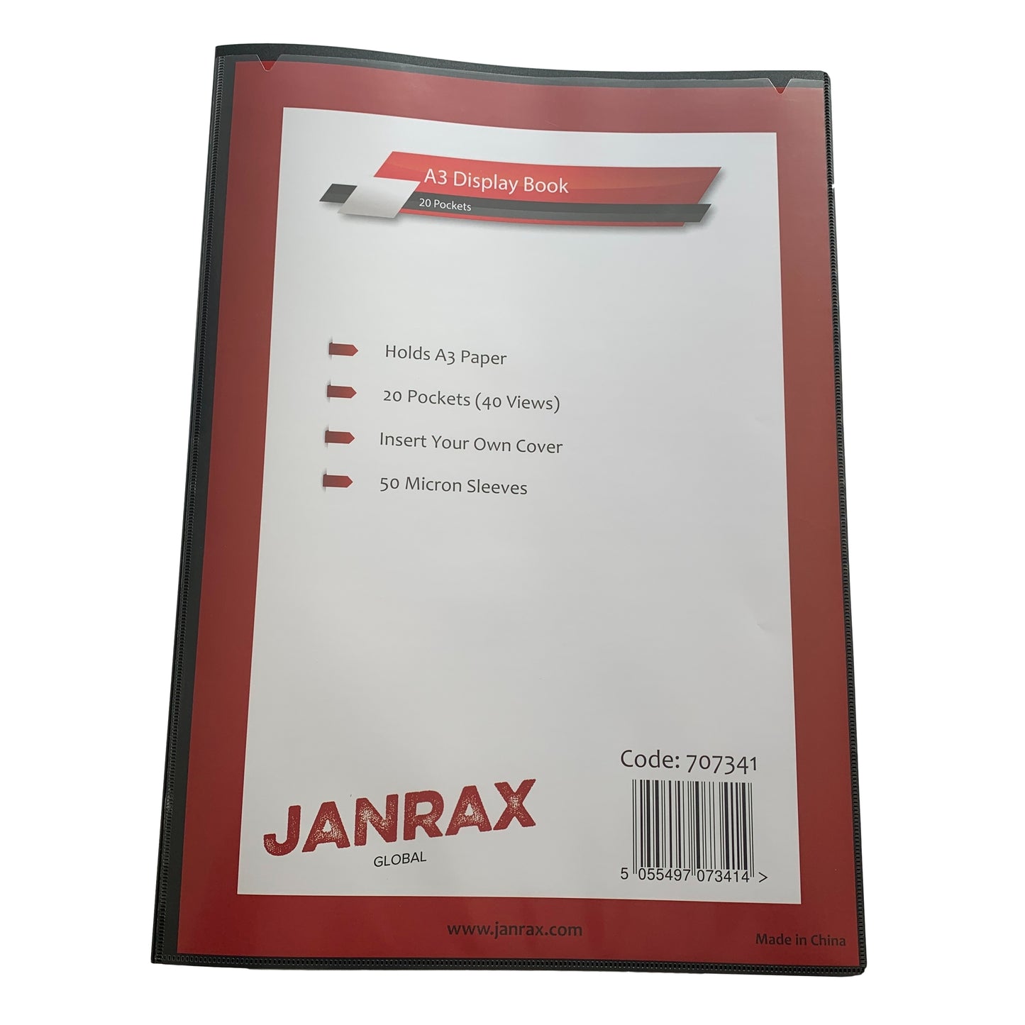 Pack of 6 A3 Presentation Display Books 20 Pockets (40 Views) by Janrax