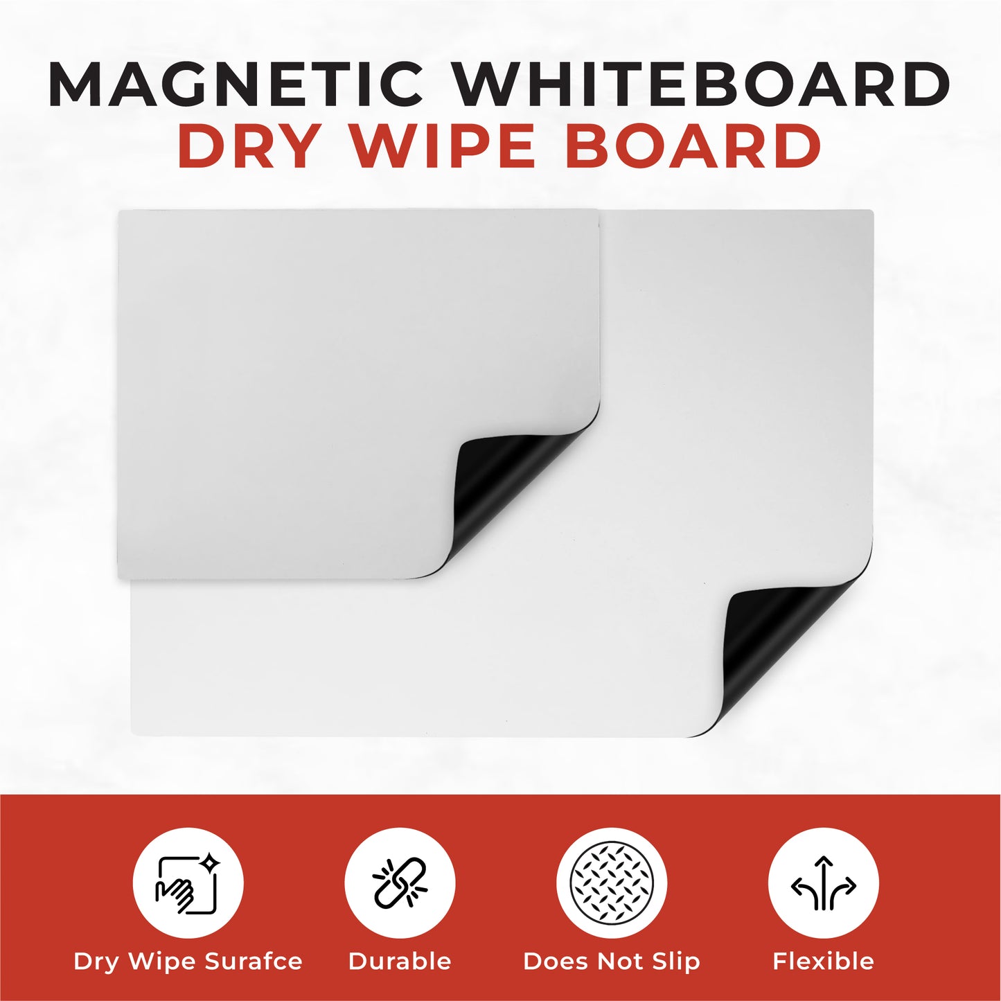 A4 Magnetic Whiteboard Dry Wipe Board