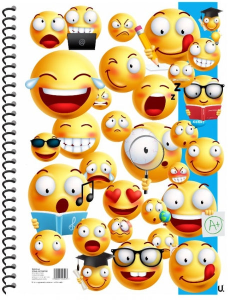 Single Emoji Spiral Notebook 20x28cm