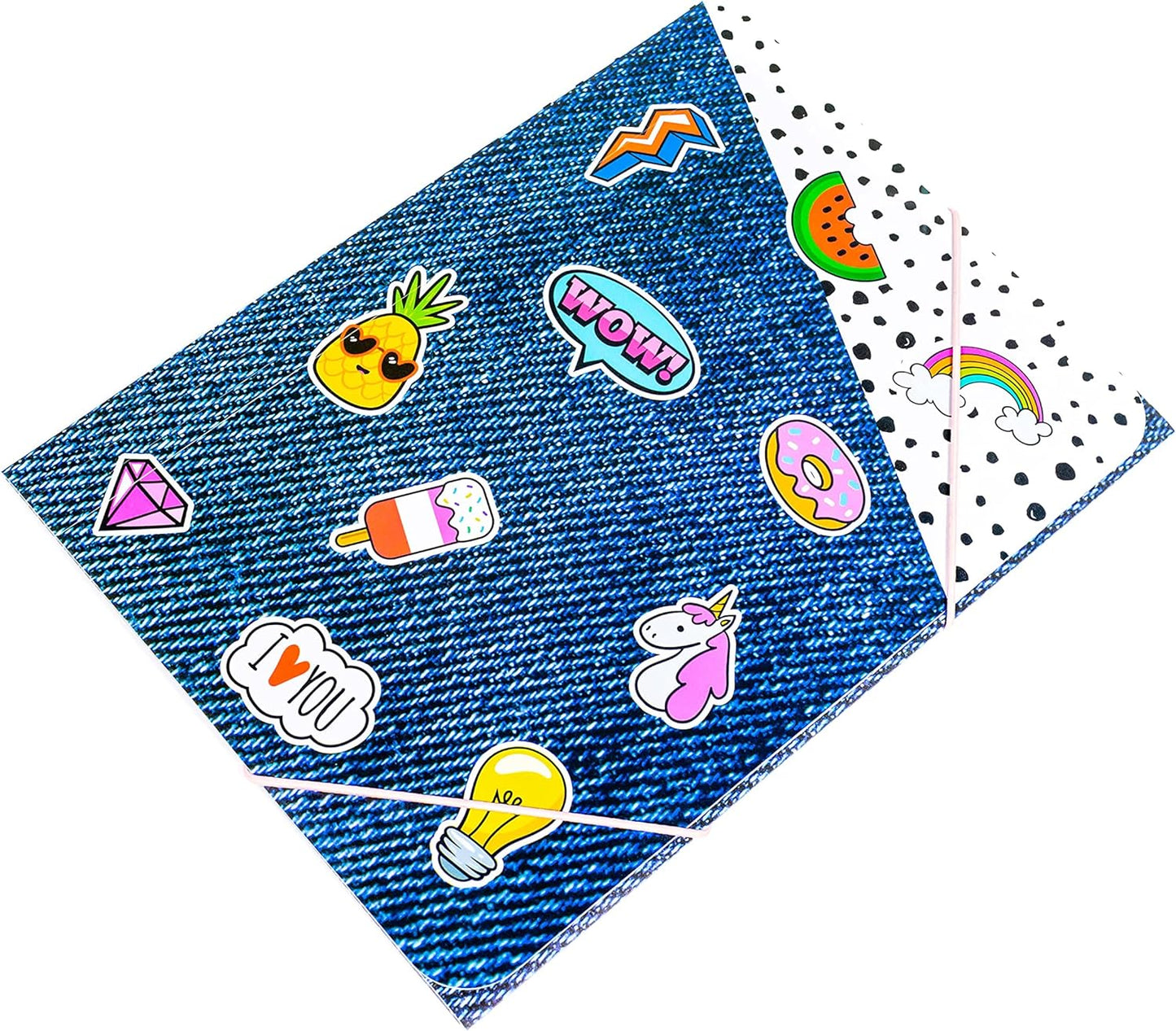 Pin Badge Wizard A4 Elasticated Folder