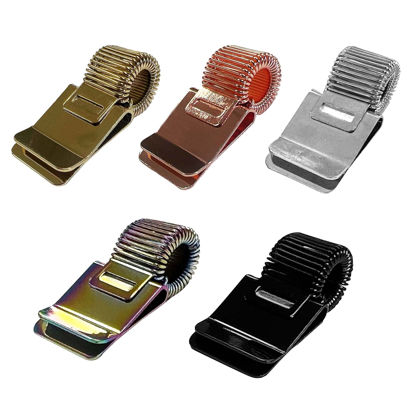 Pack of 50 Metal Pen Holder Clips for Notebook and Clipboard