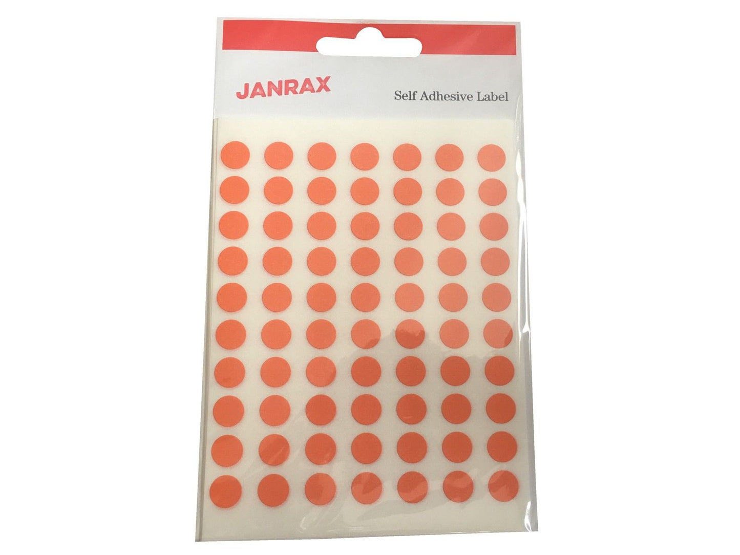 Pack of 560 Orange 8mm Round Labels - Stickers