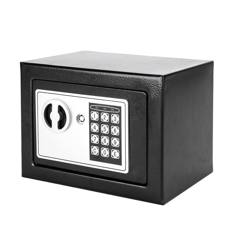 Black Metal Security Code Safe Box