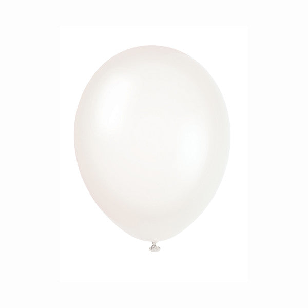 Pack of 50 12" Transparent Crystal Premium Latex Balloons